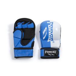 ММА РЪКАВИЦИ - FORCE 1 естествена кожа синьо/бяло - F-1330