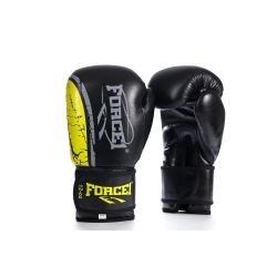Боксови ръкавици - FORCE 1 черно/жълто - F-1500