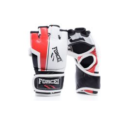 ММА РЪКАВИЦИ - FORCE 1 бяло/черно/червено F-1501
