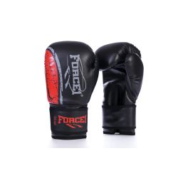 Боксови ръкавици - FORCE 1 черно/червено F-1500