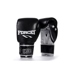 Боксови ръкавици - FORCE 1 черни естествена кожа - F-923