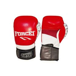 Боксови ръкавици - FORCE 1 ЧЕРНО/БЯЛО с шарка F-979