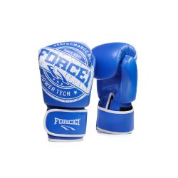 Боксови ръкавици - FORCE 1 СИНИ С КРЪГЛА ЕМБЛЕМА F-982