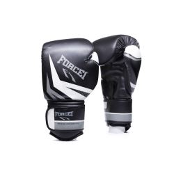 Боксови ръкавици - FORCE 1 черно/бяло/сиво F-983