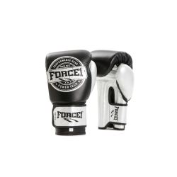 Боксови ръкавици - FORCE 1 черно/сребристо F-986