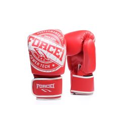 Боксови ръкавици - FORCE 1 ЧЕРВЕНО/БЯЛО - F-992