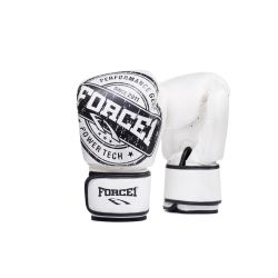 Боксови ръкавици - FORCE 1 БЯЛО/ЧЕРНО - F-992