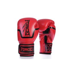 Боксови ръкавици FORCE 1 червени с черно - F-994