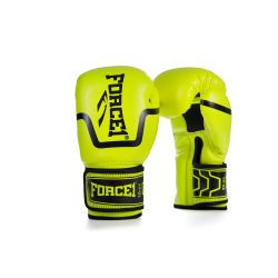 Боксови ръкавици FORCE 1 жълти НЕОН - F-994