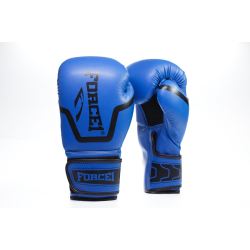 Боксови ръкавици FORCE 1 сини с черно - F-994
