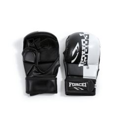 ММА РЪКАВИЦИ - FORCE 1 естествена кожа черно/бяло - F-1330