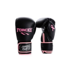 Боксови ръкавици - FORCE 1 Pink Ribbon ЧЕРНИ PR-01