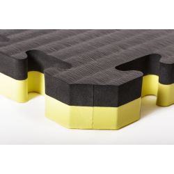 Татами / настилка за джудо FORCE 1 4CM ДВУЛИЦЕВО ЖЪЛТО/ЧЕРНО F-1120