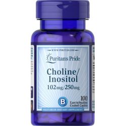 Puritan's Pride ХОЛИН БИТАРТРАТ, 100 КАПЛЕТИ