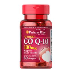 Puritan's Pride Q-SORB KОЕНЗИМ Q-10 100 mg, 60 софтгел капсули с бързо усвояване