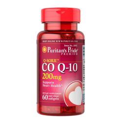 Puritan's Pride KОЕНЗИМ Q-10 200 mg, 60 софтгел капсули с бързо усвояване