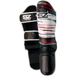 SZ FIGHTERS - ПРОТЕКТОРИ ЗА КИК БОКС И МУАЙ ТАЙ- MADNESS - WHITE/BLACK/RED