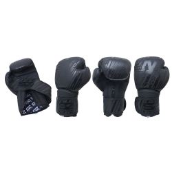 БОКСОВИ РЪКАВИЦИ ЕСТЕСТВЕНА КОЖА - PLASMA 2.0 BLACK - SZ FIGHTERS
