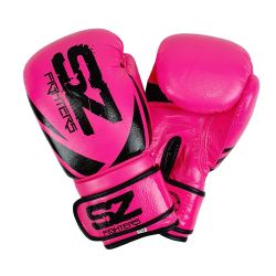 SZ FIGHTERS - Neon Pink боксови ръкавици естествена кожа