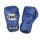 Боксови ръкавици от естествена кожа - TWINS KING сини KING-1000