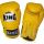 Боксови ръкавици от естествена кожа - TWINS KING жълти KING-1000