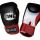 Боксови ръкавици от естествена кожа - TWINS KING черно/червено/бяло KING-1001