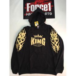 Суичър с качулка TWINS KING ЧЕРНО/ЗЛАТНО KING-6003