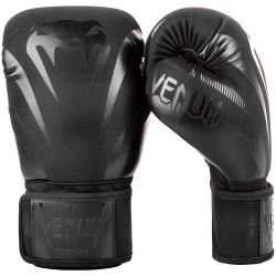БОКСОВИ РЪКАВИЦИ - VENUM IMPACT BOXING GLOVES - BLACK/BLACK​