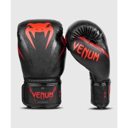 БОКСОВИ РЪКАВИЦИ - VENUM IMPACT BOXING GLOVES - BLACK/RED​