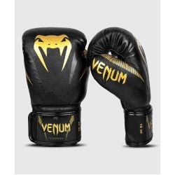БОКСОВИ РЪКАВИЦИ - VENUM IMPACT BOXING GLOVES - GOLD/BLACK
