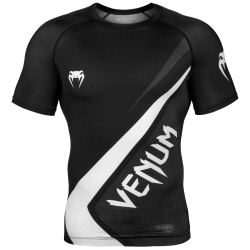 РАШГАРД - VENUM CONTENDER 4.0 RASHGUARD - SHORT SLEEVES - BLACK/GREY-WHITE​