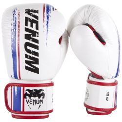 БОКСОВИ РЪКАВИЦИ - VENUM BANGKOK SPIRIT BOXING GLOVES - NAPPA LEATHER - WHITE​