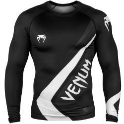 РАШГАРД - VENUM CONTENDER 4.0 RASHGUARD - LONG SLEEVES - BLACK/GREY-WHITE​