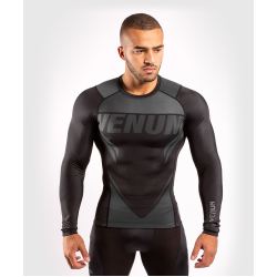 РАШГАРД - VENUM ONE FC IMPACT RASHGUARD - LONG SLEEVES - BLACK/BLACK​