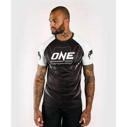 Тениска - VENUM X ONE FC DRY TECH T-SHIRT - WHITE/BLACK​