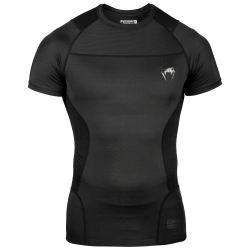 РАШГАРД - VENUM G-FIT RASHGUARD - SHORT SLEEVES - BLACK