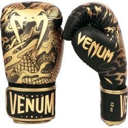 Боксови ръкавици - Venum Dragon's Flight Boxing Gloves - Black/Bronze​