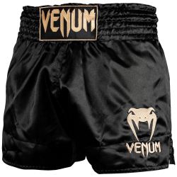 МУАЙ ТАЙ ШОРТИ - VENUM MUAY THAI SHORTS CLASSIC - BLACK/GOLD