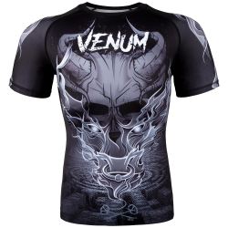 РАШГАРД - VENUM MINOTAURUS RASHGUARD - SHORT SLEEVES - BLACK/WHITE