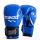 Боксови ръкавици от естествена кожа FORCE 1 сини с бял палец F-1020