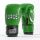 Боксови ръкавици от естествена кожа FORCE 1 зелени с бял палец F-1020