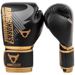 Боксови Ръкавици - Ringhorns Charger MX Boxing Gloves - BLACK/GOLD​
