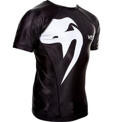 VENUM "GIANT" RASHGUARD - SHORT SLEEVES / BLACK​