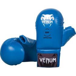 Ръкавици за Карате с палец - VENUM KARATE MITTS - WITH THUMB PROTECTION - EKF APPROVED / BLUE​