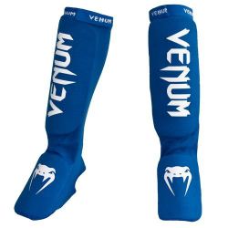 Протектори за крака - VENUM KONTACT SHINGUARDS AND INSTEP - COTTON / BLUE​