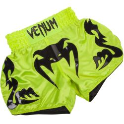 Муай Тай Шорти - Venum Bangkok Inferno Muay Thai Shorts - Neo Yellow​