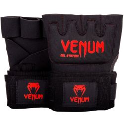 Вътрешни Ръкавици за Боксови Ръкавици -Venum Kontact Gel Glove Wraps - Black/Red​