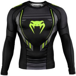 Venum Technical 2.0 Rashguard - Long Sleeves - Black/Yellow​