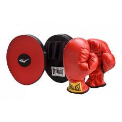 Everlast - Тренировъчен комплект - боксови ръкавици и лапи