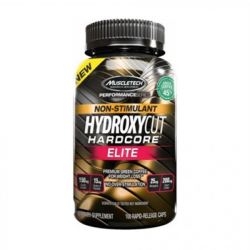 MuscleTech Hydroxycut Hardcore Elite Stim Free 100 caps.